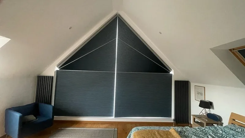 Duette blinds installed in a modern home