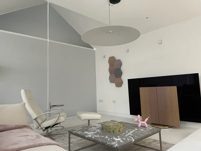 Motorised Cellular Gable Blinds 2