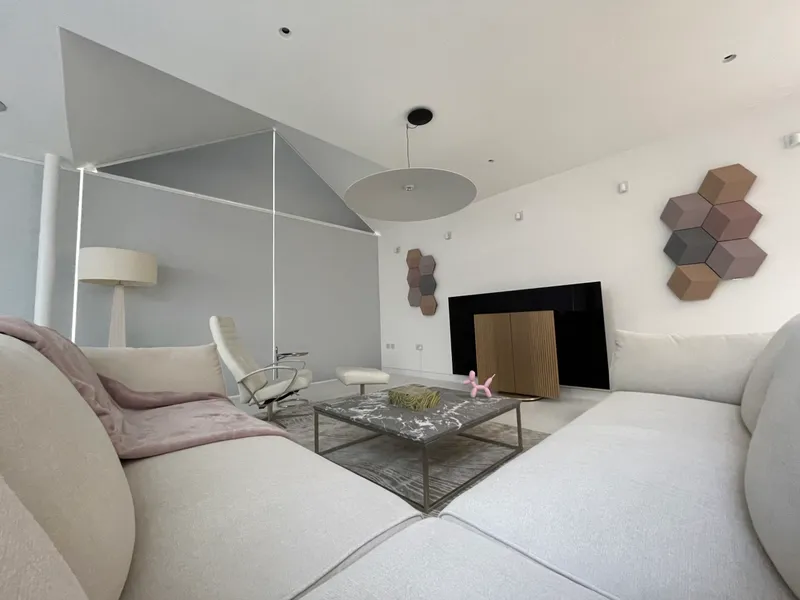 Motorised Cellular Gable Blinds