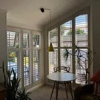 Shutters on a Gable Window