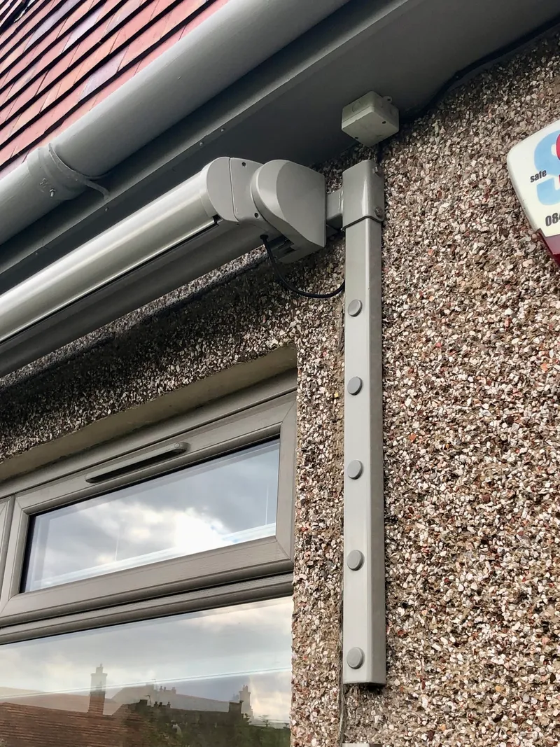 Patio awning installation in Scotland