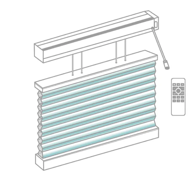 Parma Honeycomb Blind - SmartLift Motorised 36w Adaptor Top Down Bottom Up