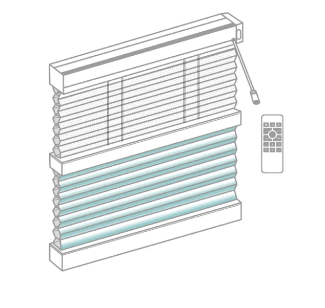 Parma Honeycomb Blind - SmartLift Motorised 36w Adaptor Day & Night