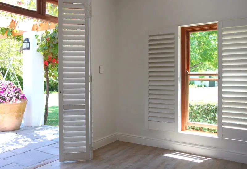 Security Shutters in a Living Room