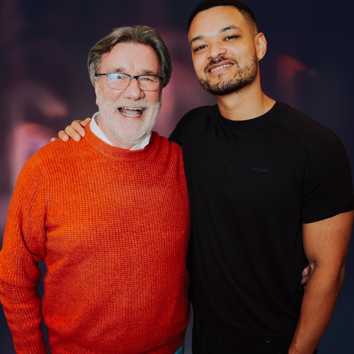 David Browne with Steven Bartlett, founder of Social Chain and BBC Dragons' Den investor, at an Entrepreneurs Circle event